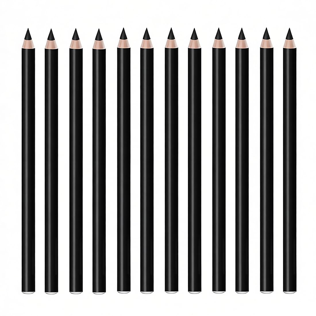 Linble front packaging showing 12 black eyeliners and organized set benefits
