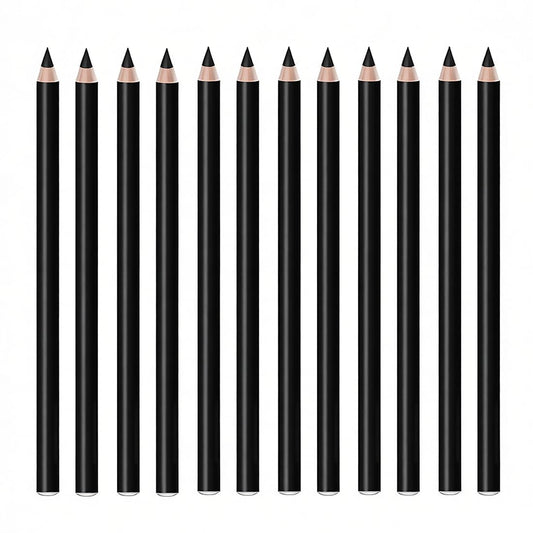 Linble front packaging showing 12 black eyeliners and organized set benefits