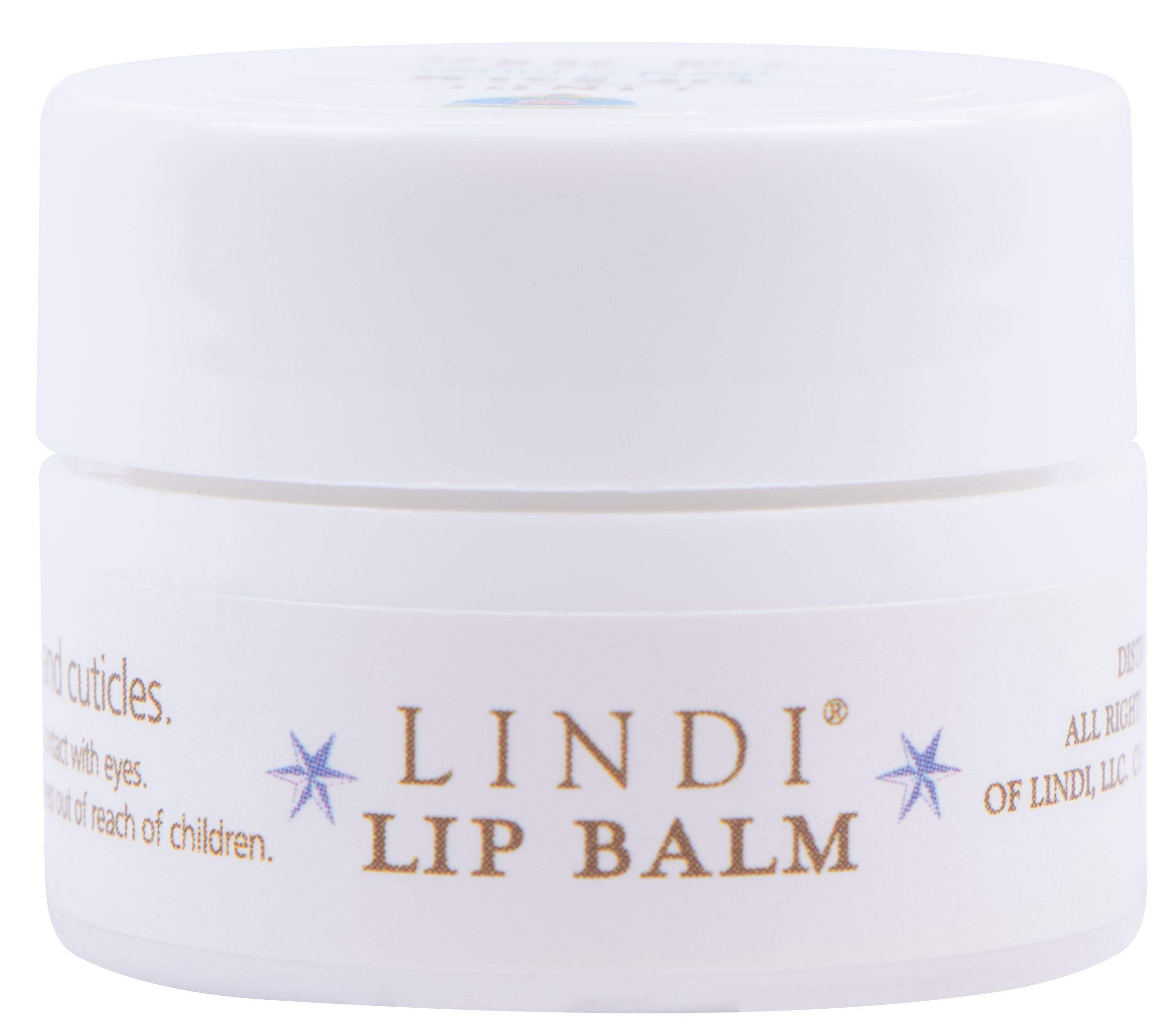Lindi Skin front view of lip balm stick showing compact design and easy application