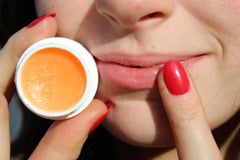 Lindi Skin balm texture close-up displaying creamy surface and hydrating finish