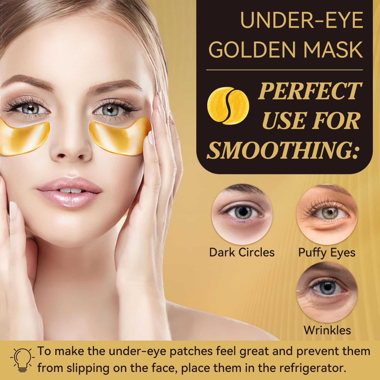 Travel pouch with Linduray eye patches packed for on-the-go convenience and refreshment