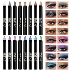 LingHaoLH front packaging showing 16 eyeshadow sticks and portable kit benefit