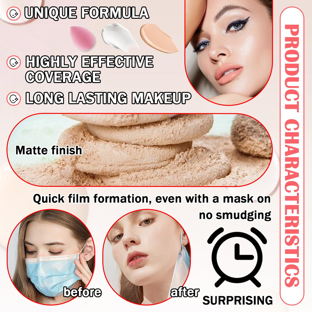 LingHaoLH loose setting powder open jar offering matte long-wear benefit