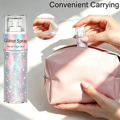 Lingyun glitter mixed into clear glue jar demonstrating DIY craft and costume accents