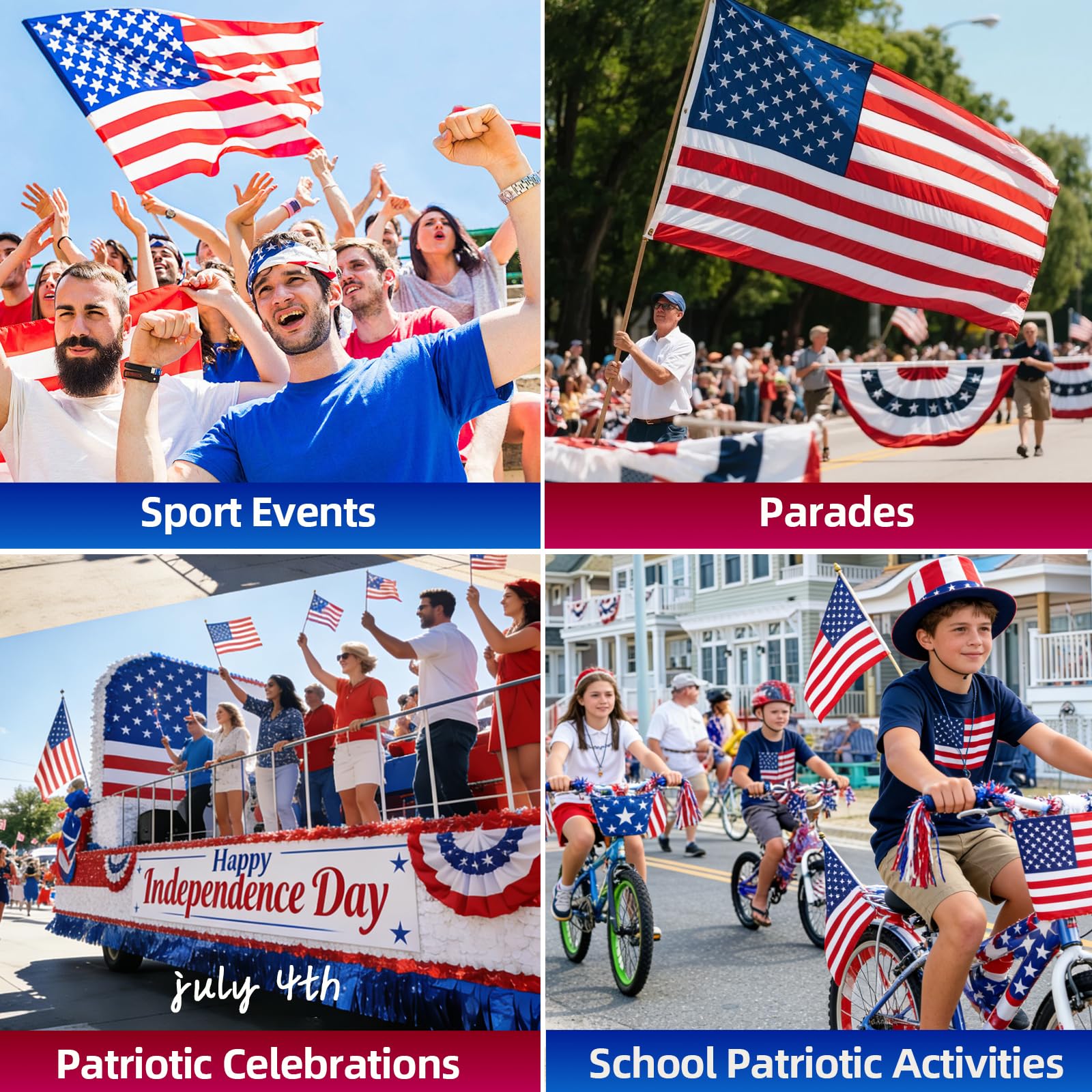 Lingyun festival lifestyle photo at 4th of July showing long-lasting waterproof glitter