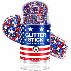Lingyun front packaging showing patriotic glitter stick and colors for quick festive looks