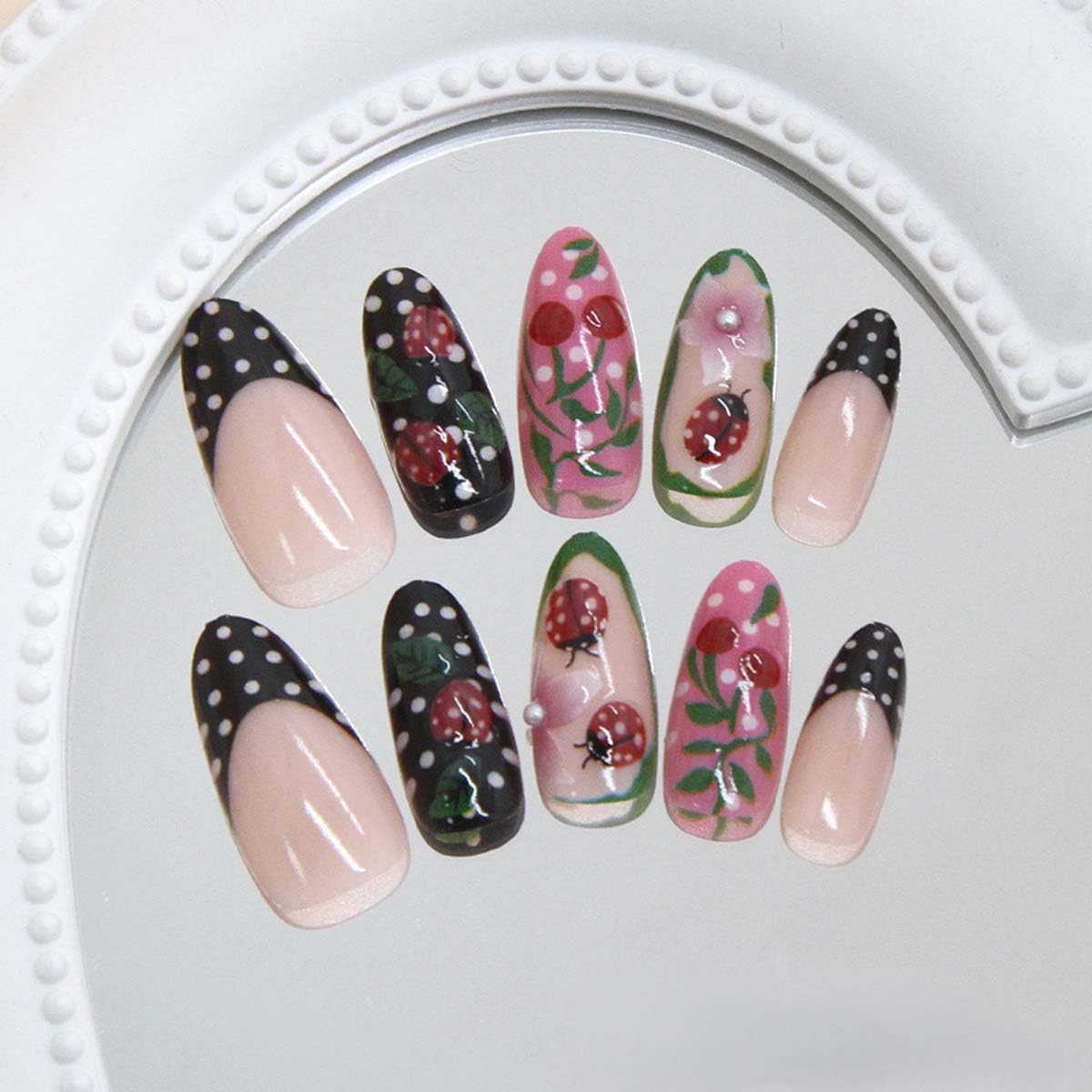 LINMEIZAI nail file and wooden cuticle stick included for easy shaping and prep