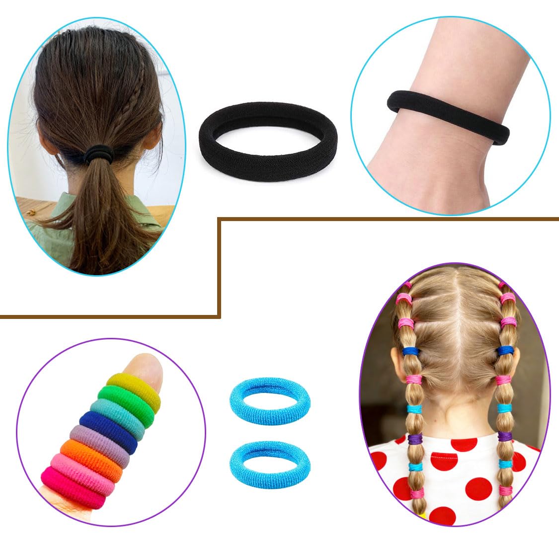 Lintopos hair band holding a child ponytail for secure gentle hold