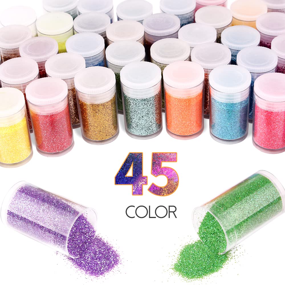 Linwulte glitter close-up texture showcasing ultra fine particles and smooth blendability