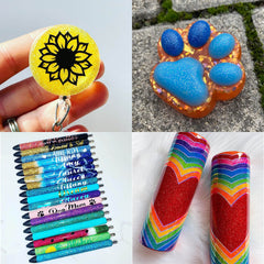 Linwulte glitter used in a festival makeup look adding long-lasting sparkle and color