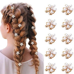 LINXI front packaging showing ten pearl daisy mini clips and set benefit