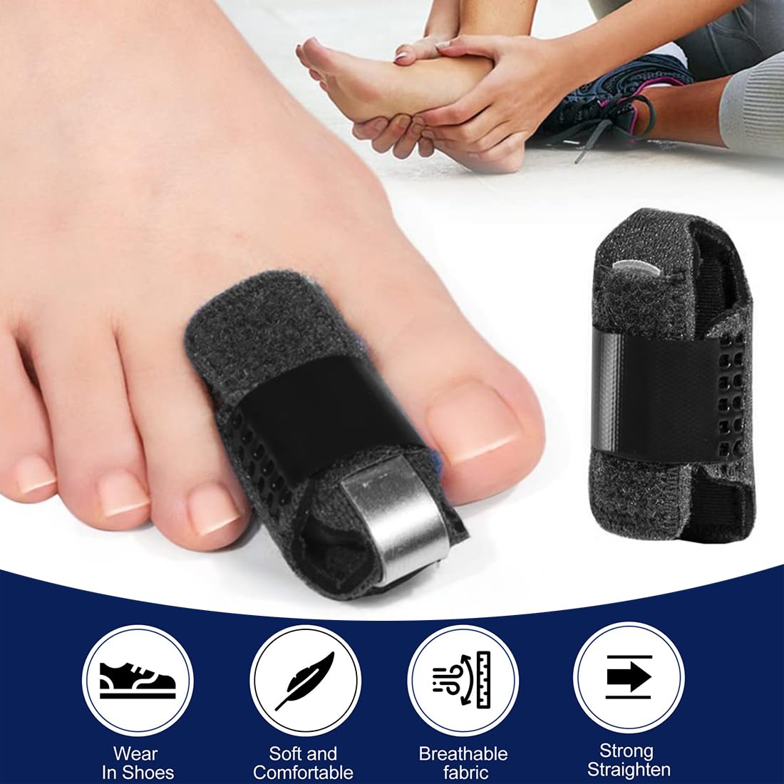 LINXIU two-piece splint set staged to show included pair and convenience