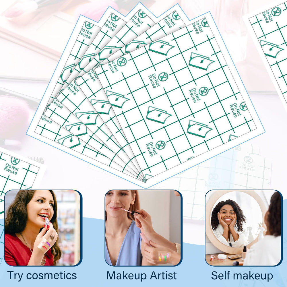 Linyuthia on makeup station showing hygienic single-use workflow benefit