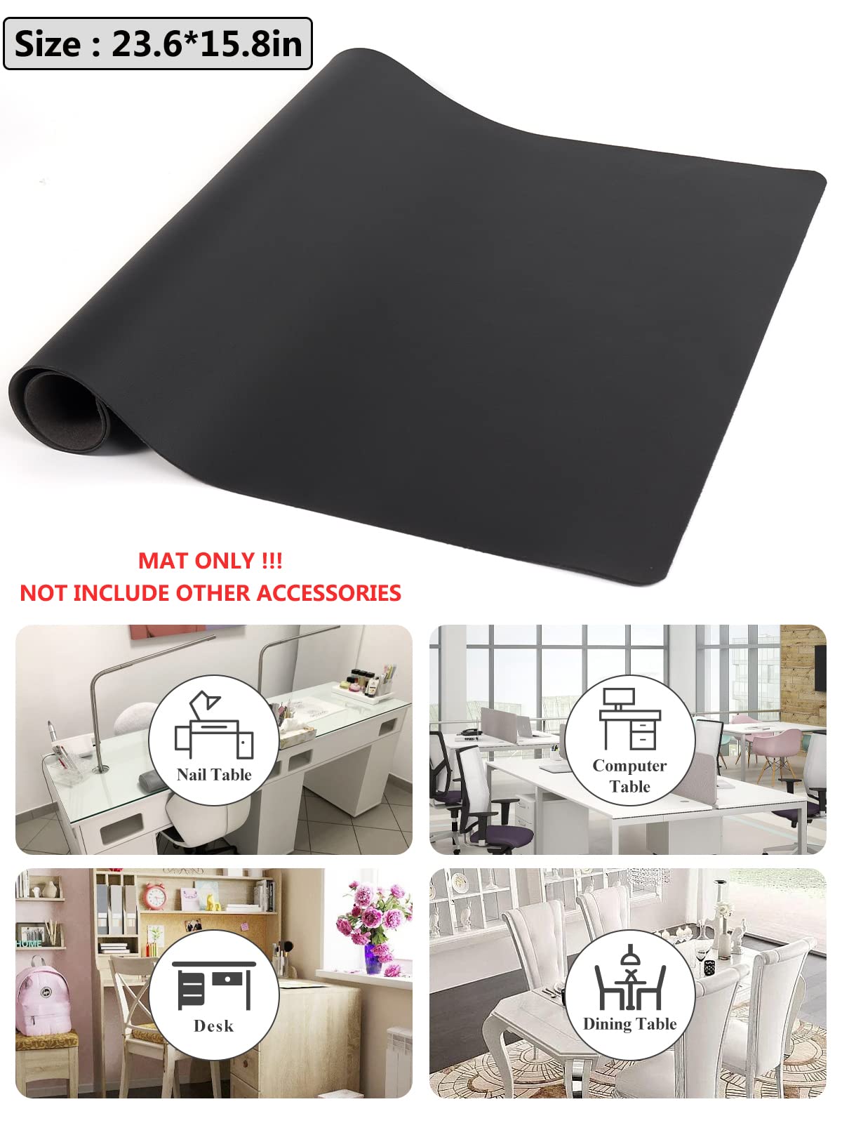 LIONVISON mat being wiped clean highlights quick maintenance and durability