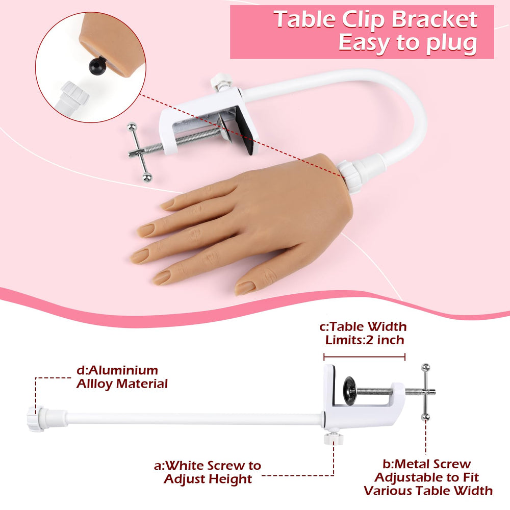 LIONVISON clamp and bracket mounted to table providing stable hands-free practice