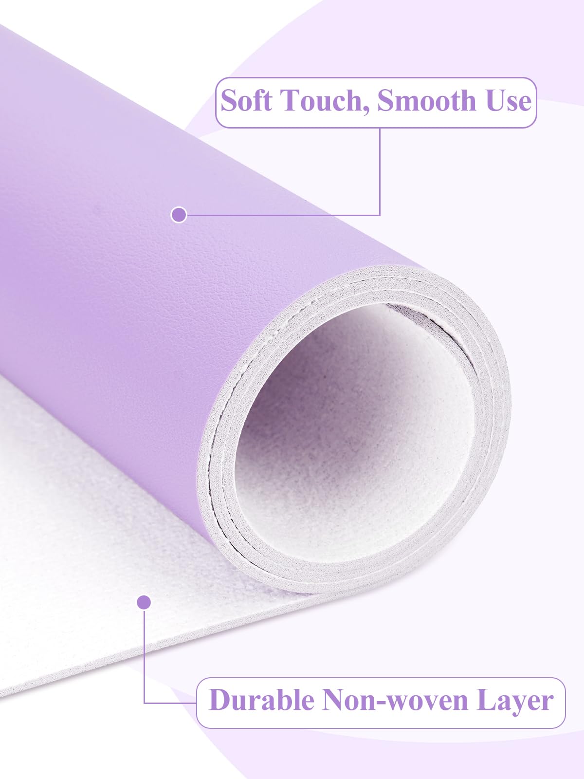 LIONVISON close-up microfiber leather texture showing soft cushion benefit