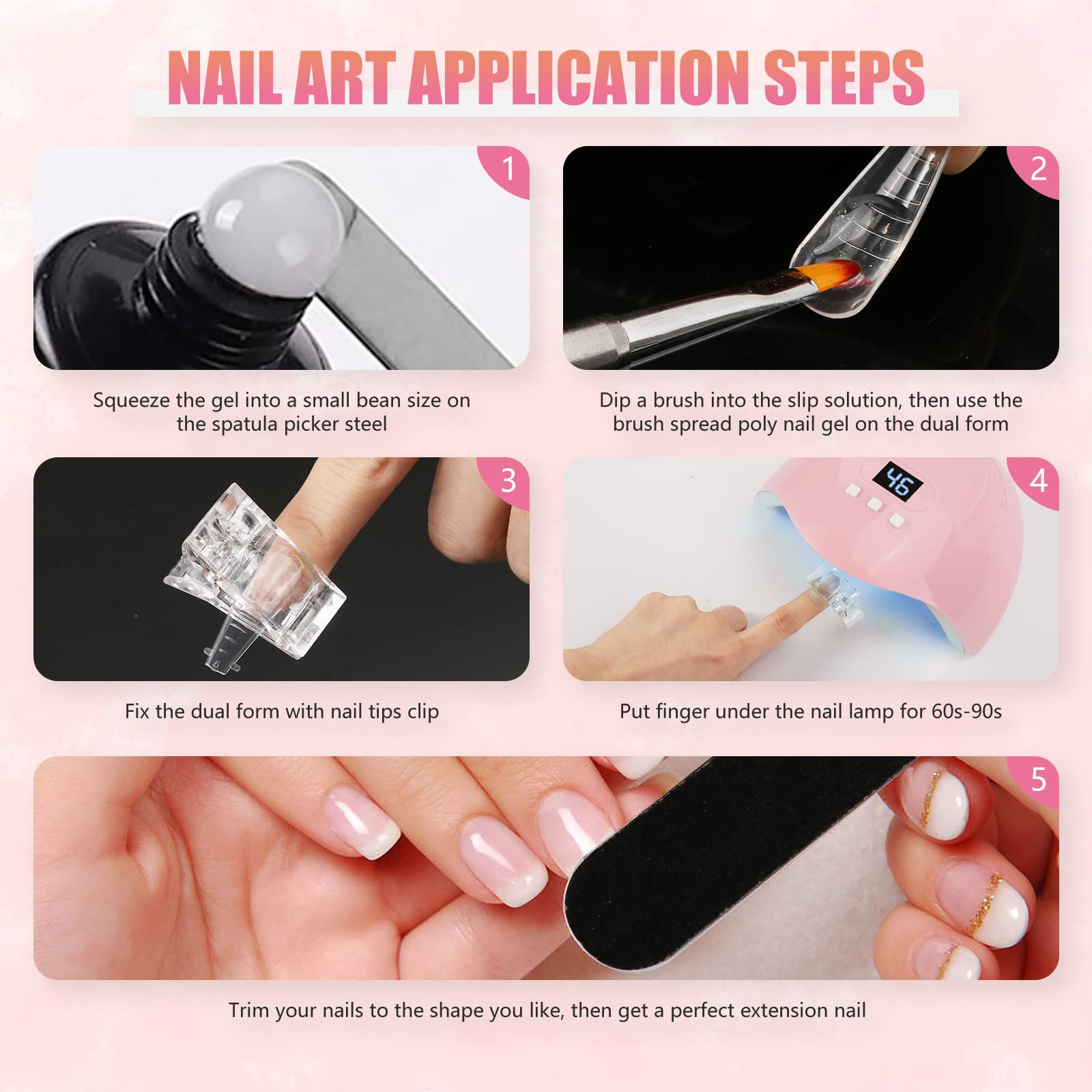 LIONVISON dual-ended brush detail for accurate gel application