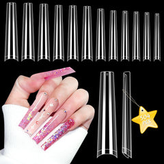 LIONVISON front packaging showing 504 clear nail tips and benefits