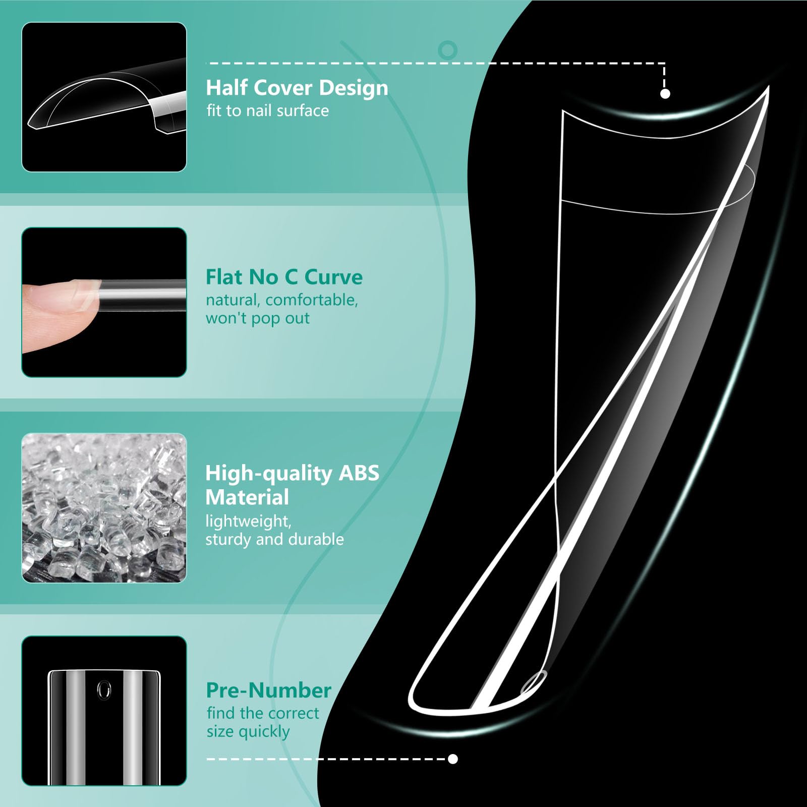 LIONVISON tip in-salon application being glued for professional finish benefit