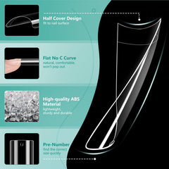 LIONVISON tip in-salon application being glued for professional finish benefit