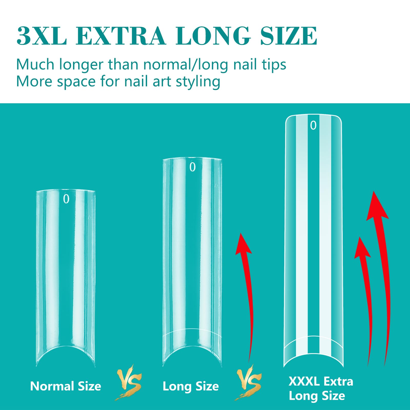 LIONVISON length comparison showing size 0 to 11 for easy size selection