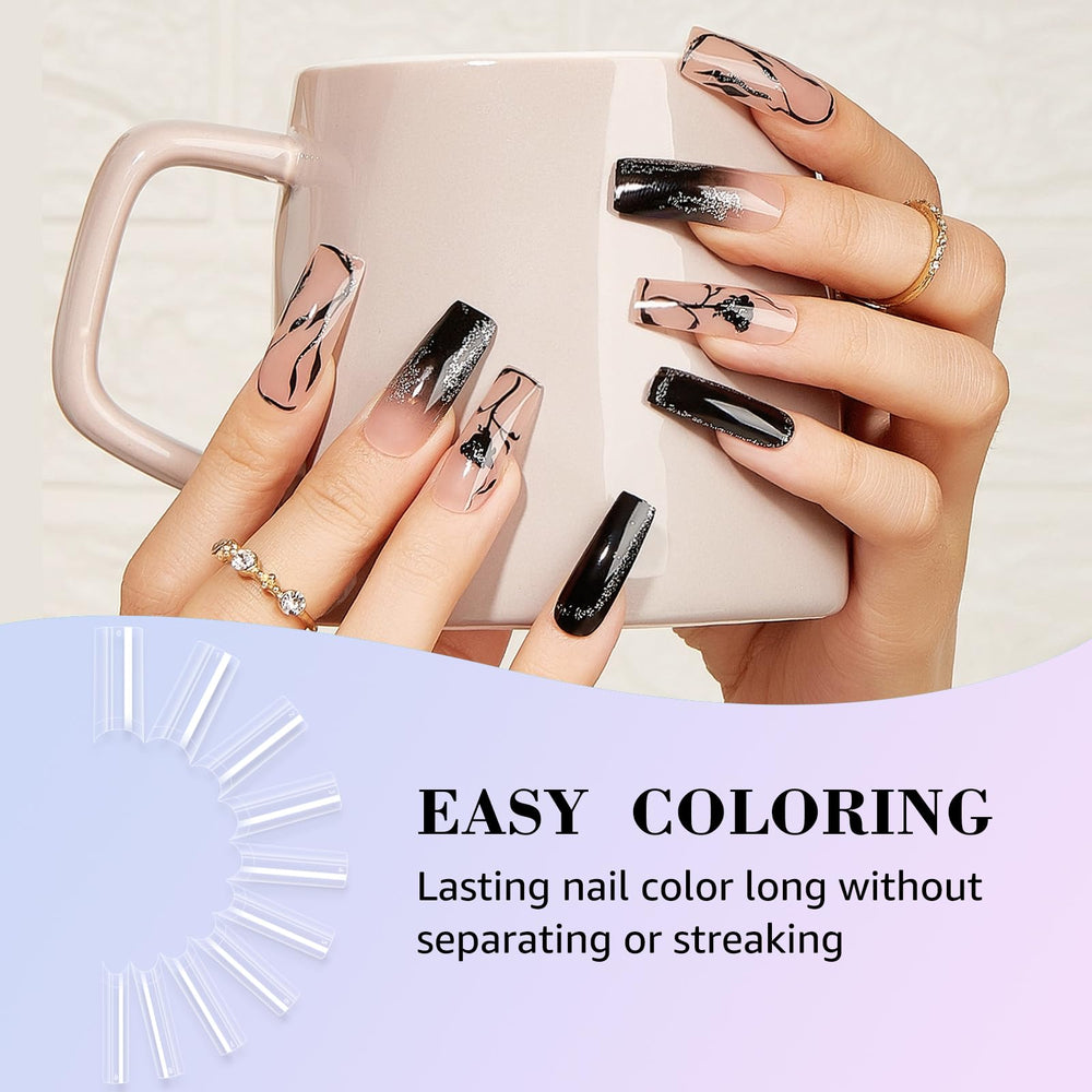 LIONVISON lifestyle hand with applied French tips showcasing salon-quality finish