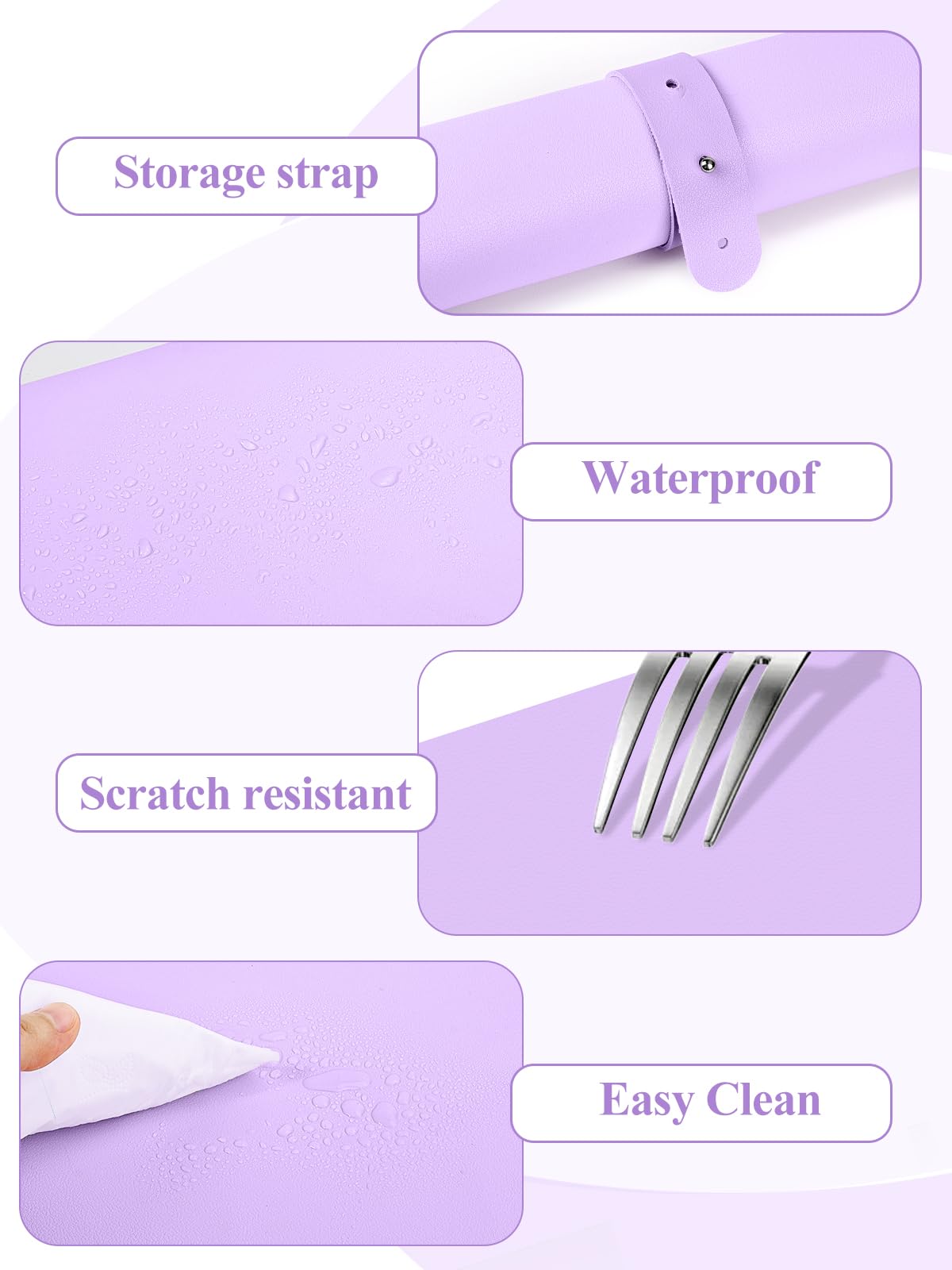 LIONVISON mat in use with arm rest and nail tools for stability