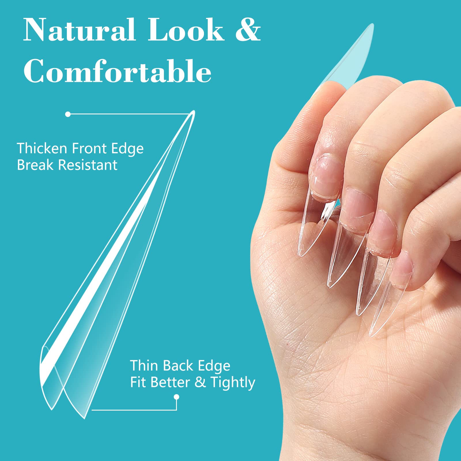 LIONVISON numbered tips with sizes visible for fast selection benefit