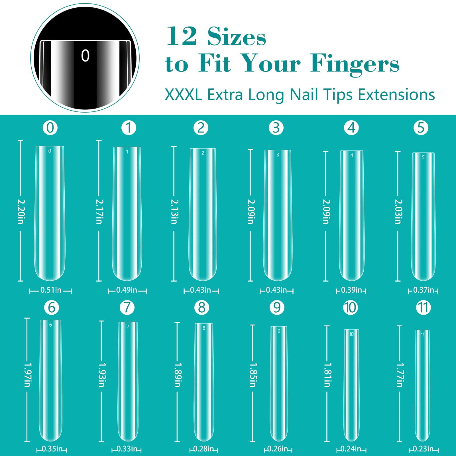 LIONVISON array of shaped tips transformed into coffin, stiletto, and ballerina styles, creative versatility
