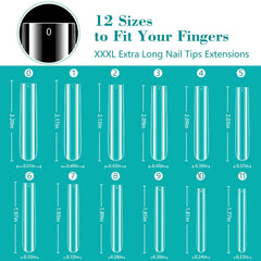 LIONVISON array of shaped tips transformed into coffin, stiletto, and ballerina styles, creative versatility