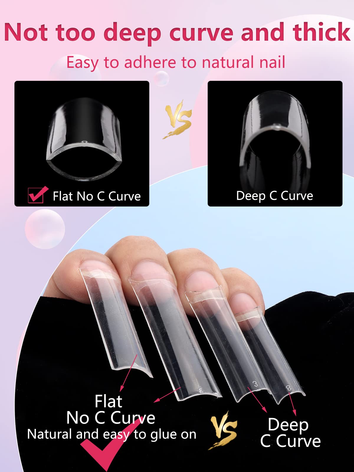 LIONVISON tip filed into coffin shape showing customizable styling benefit
