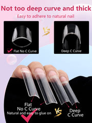LIONVISON tip filed into coffin shape showing customizable styling benefit