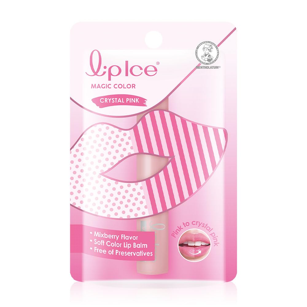 Lip Ice front packaging showing Mixberry shade and compact size for travel