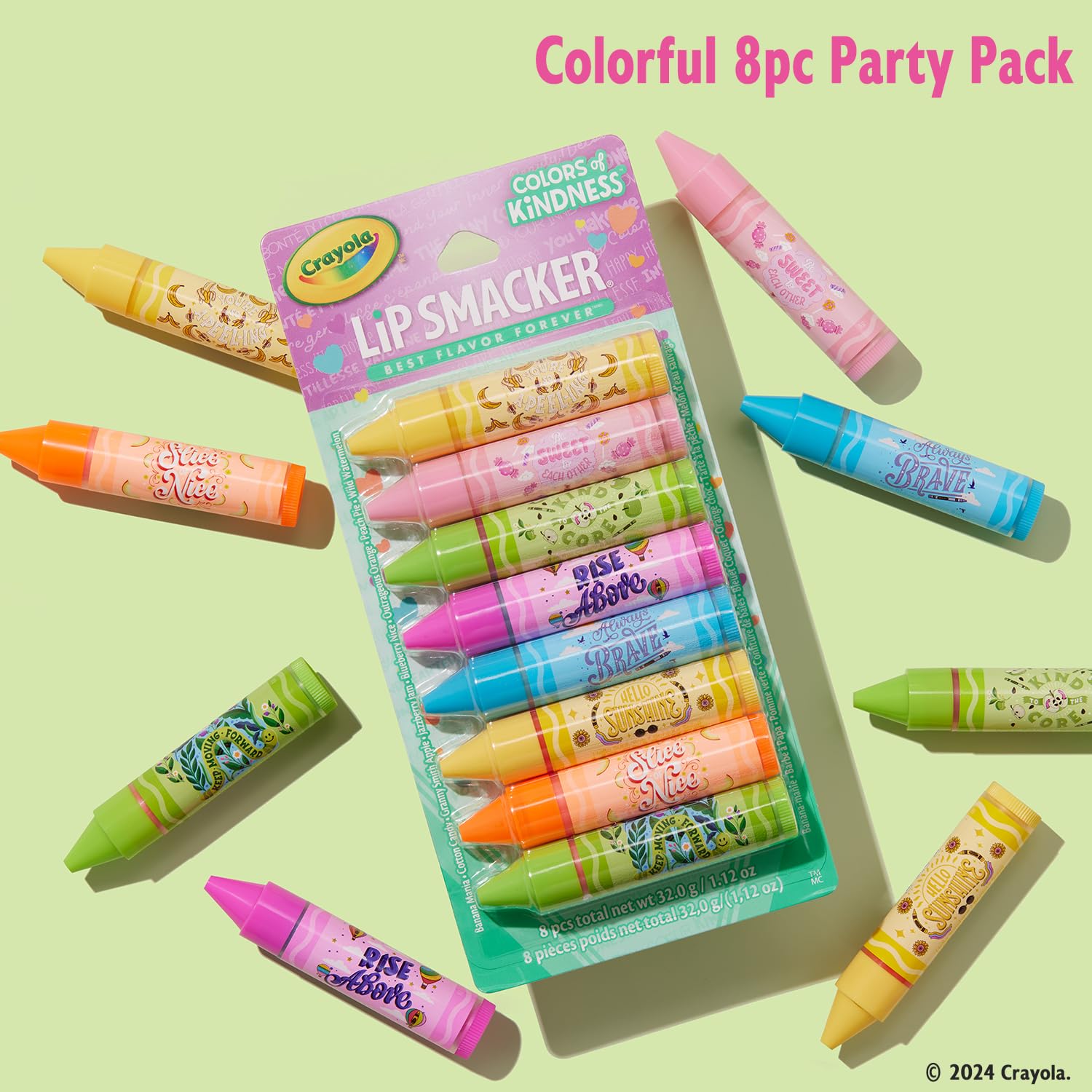 Single Lip Smacker tube with cap removed showing balm tip benefits easy glide application
