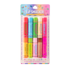 Lip Smacker front packaging showing oatmeal cookie tube, clear benefit of variety