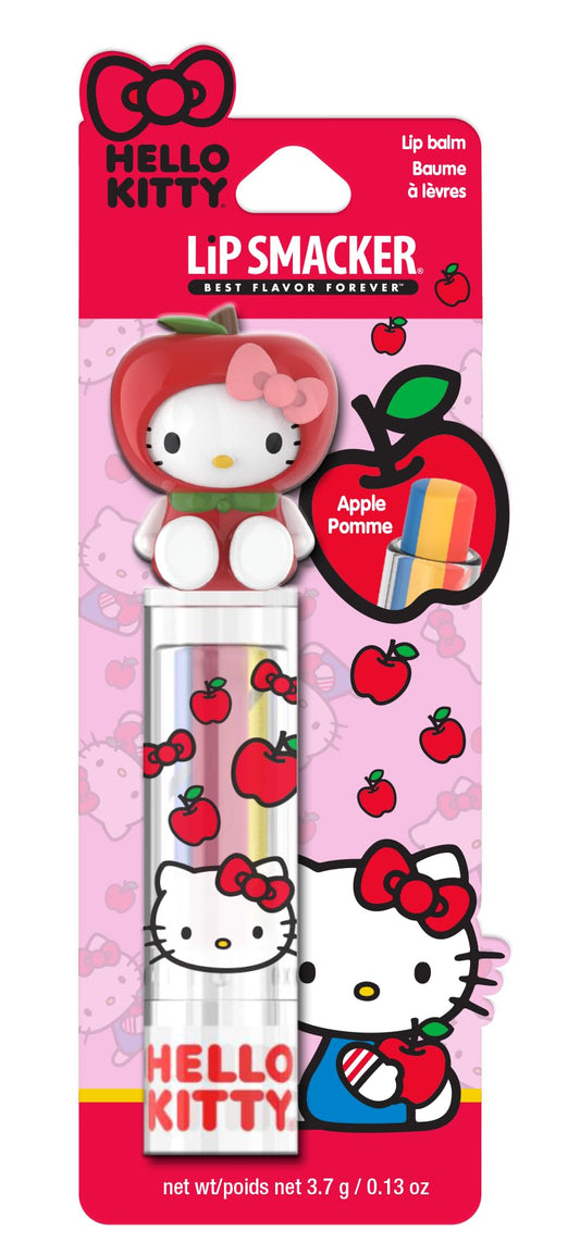 Lip Smacker Hello Kitty front tube showing cute design and easy portability benefit