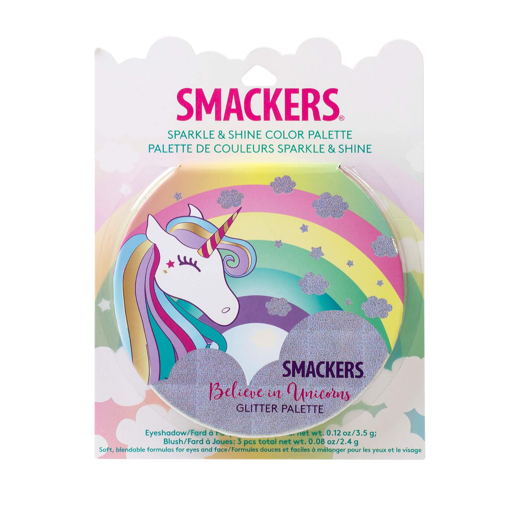 Lip Smacker highlighter and blush close-up demonstrating soft finish and buildable glow