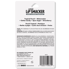 Lip Smacker lifestyle application on lips showing glossy finish and fresh scent