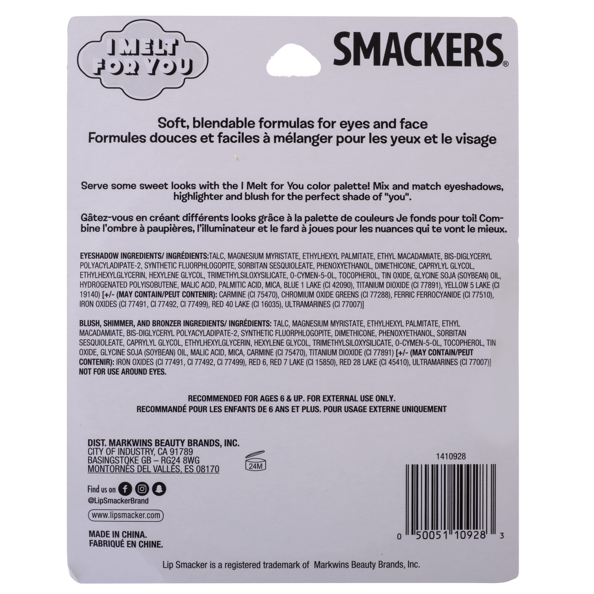 Lip Smacker palette in holiday gift setting suggesting present idea