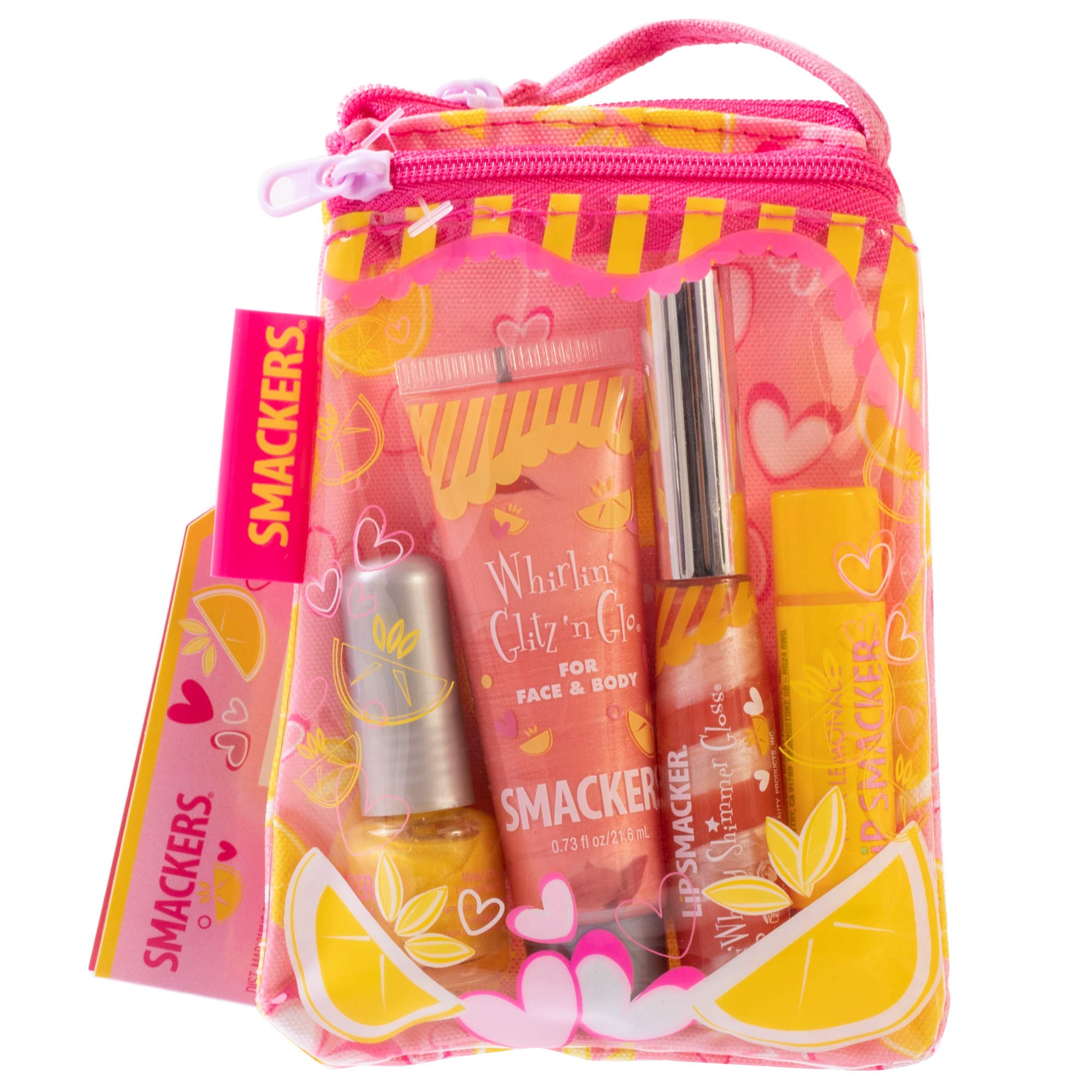 Lip Smacker front packaging showing Pink Lemonade glam bag, perfect gift presentation