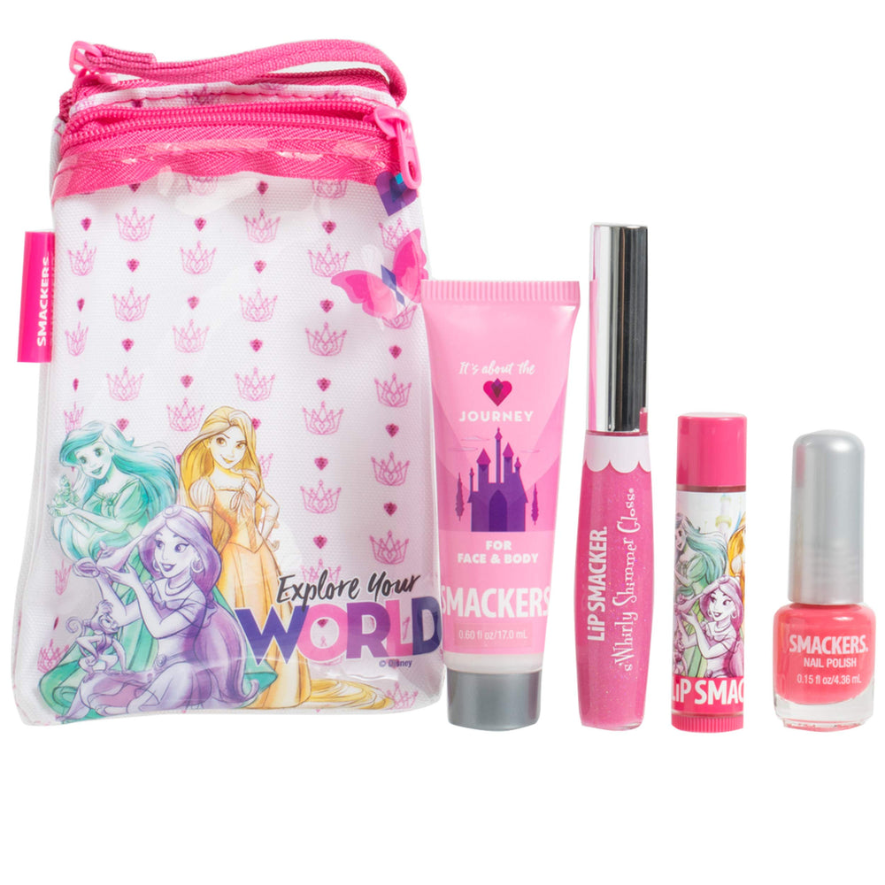 Lip Smacker lip balm and gloss close-up highlighting flavor and shine for playful lips