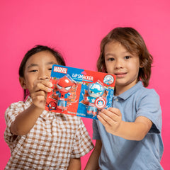 Lip Smacker Spiderman close-up showing character detail and fun design