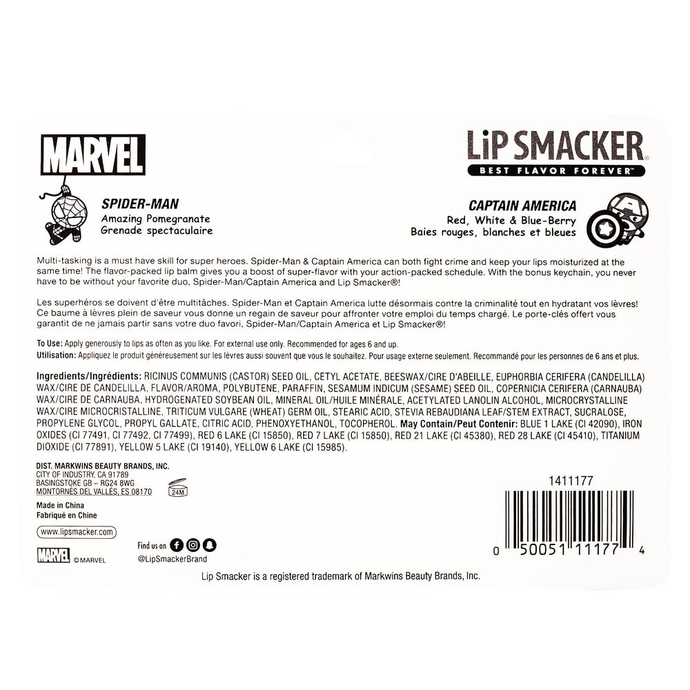 Lip Smacker twist-up applicator texture detail showing smooth balm finish