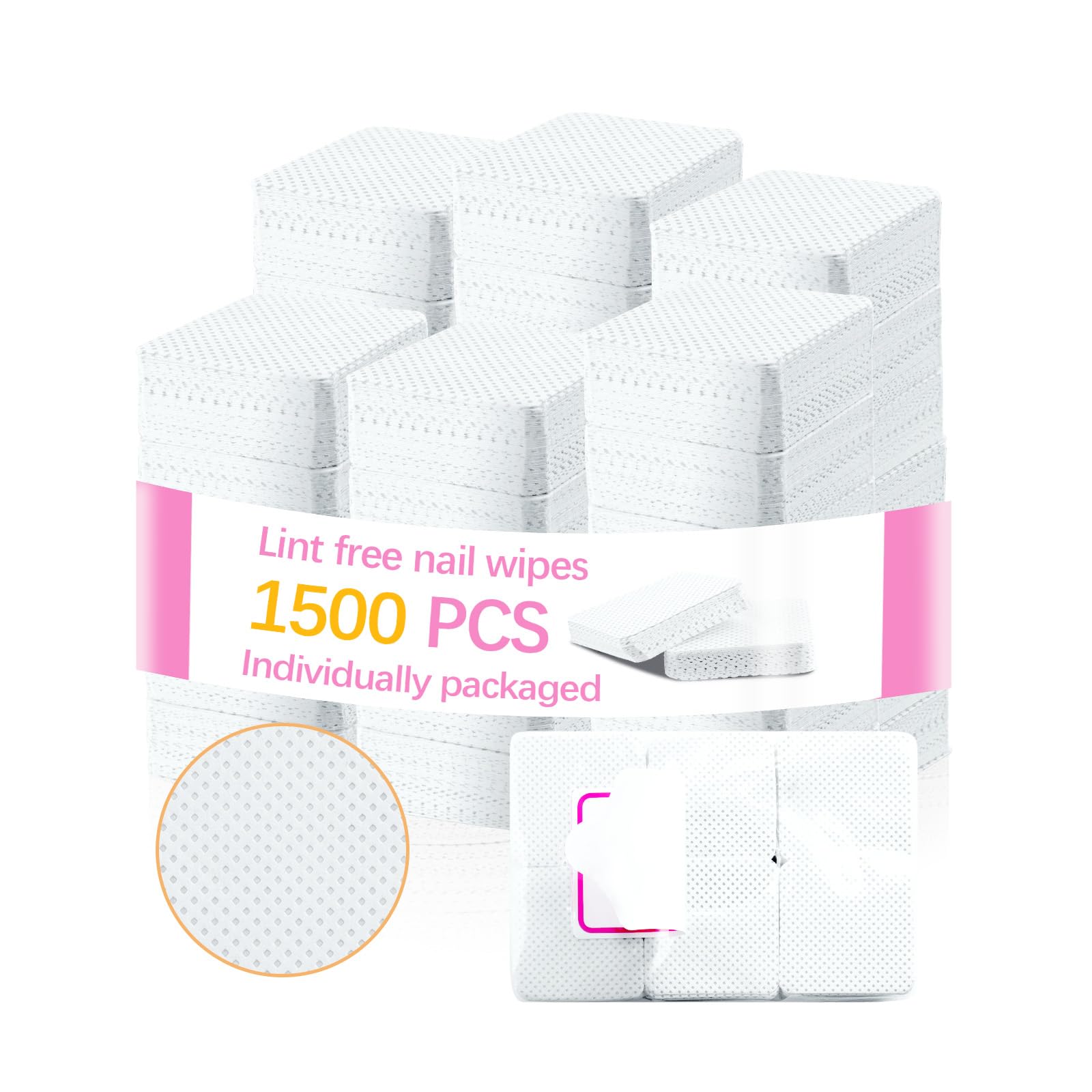 lipetol front packaging showing bulk 1500 lint free wipes and resealable bags for convenience