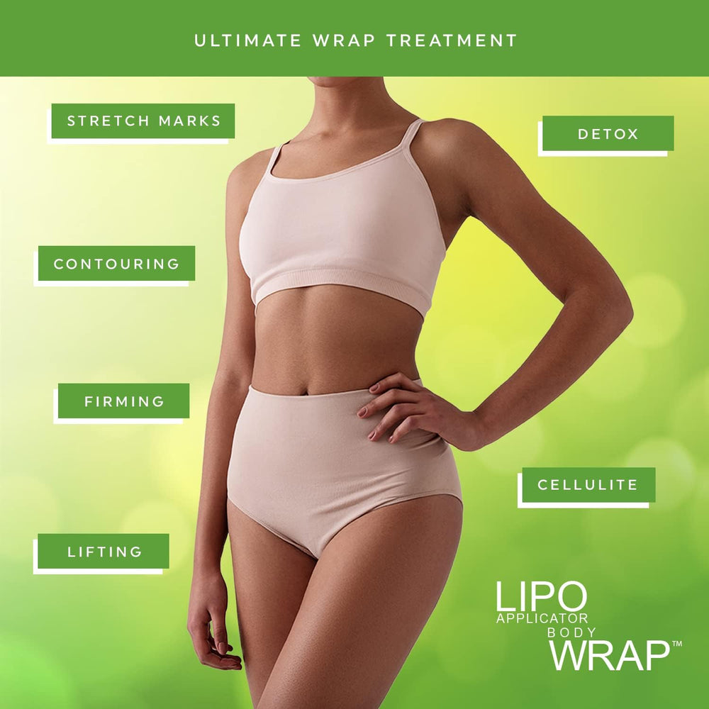 lipo applicator close-up texture of wrap fabric and gel for better contact
