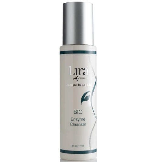 Lira Clinical front bottle showing label and benefit of gentle exfoliation