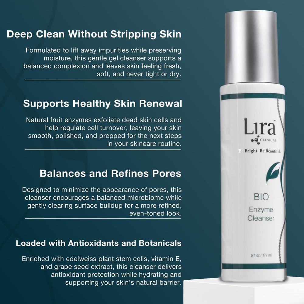 Lira Clinical gel texture close-up demonstrating smooth hydrating feel