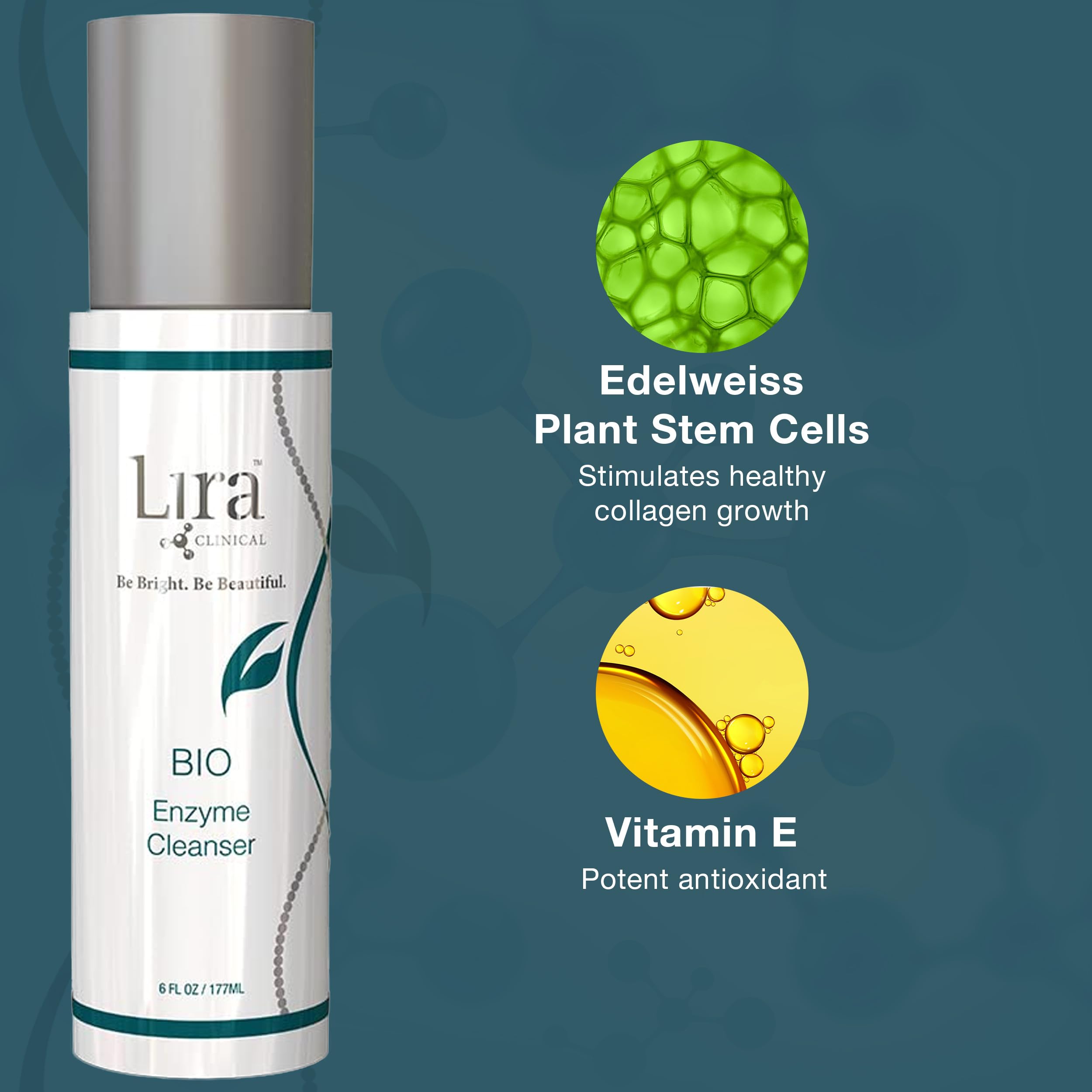 Lira Clinical in bathroom routine showing gentle daily cleanser use
