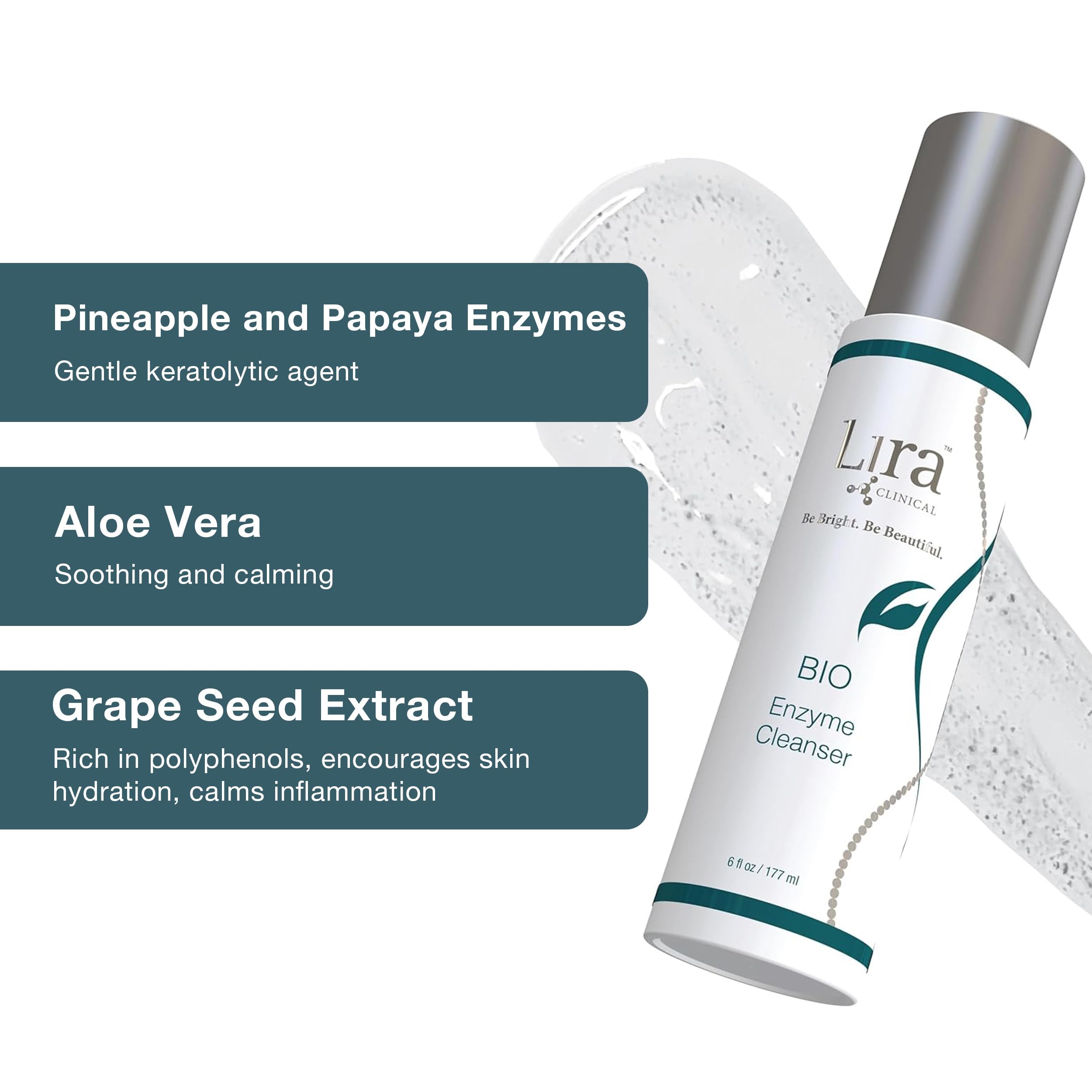 Lira Clinical 6 oz size comparison showing travel-friendly convenience
