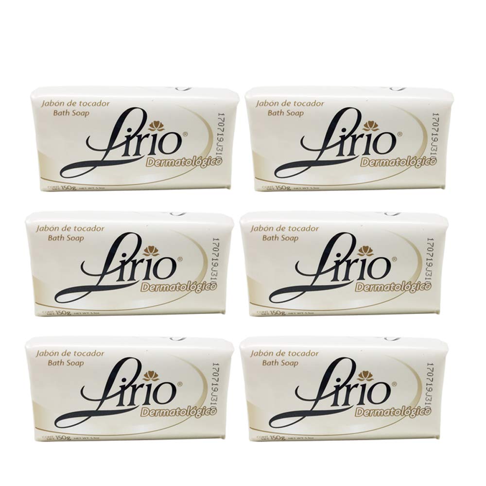 Lirio front packaging showing six bars and UPC for convenient storage